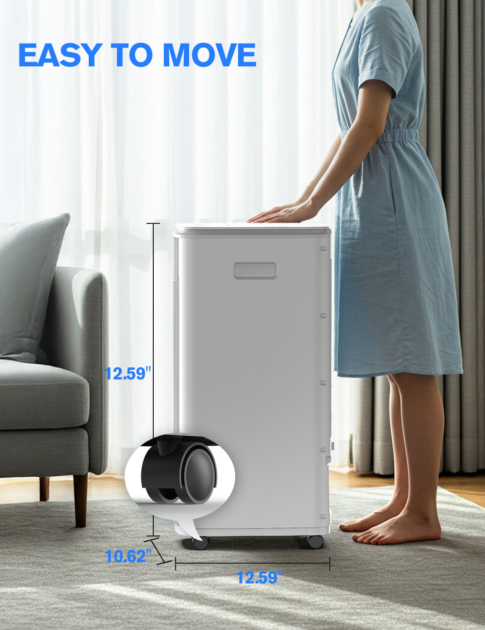 Windowless Portable Air Conditioner, 3-In-1 Evaporative Air Cooler for Room No Window Needed, 4 Ice Packs, 7H Timer, 70° Oscillation Swamp Cooler Fan, Ventless Portable Ac Unit for Office White L36Y